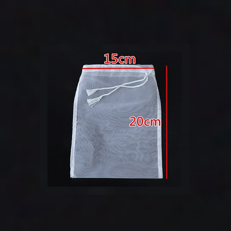 150/75/48/25 micron Nut Milk Bags Reusable Mesh Filter Net Coffee Fruit Juice Wine Food Grade Nylon Filter Bag Kitchen Filters: 15x20cm / 300Mesh 48Micron