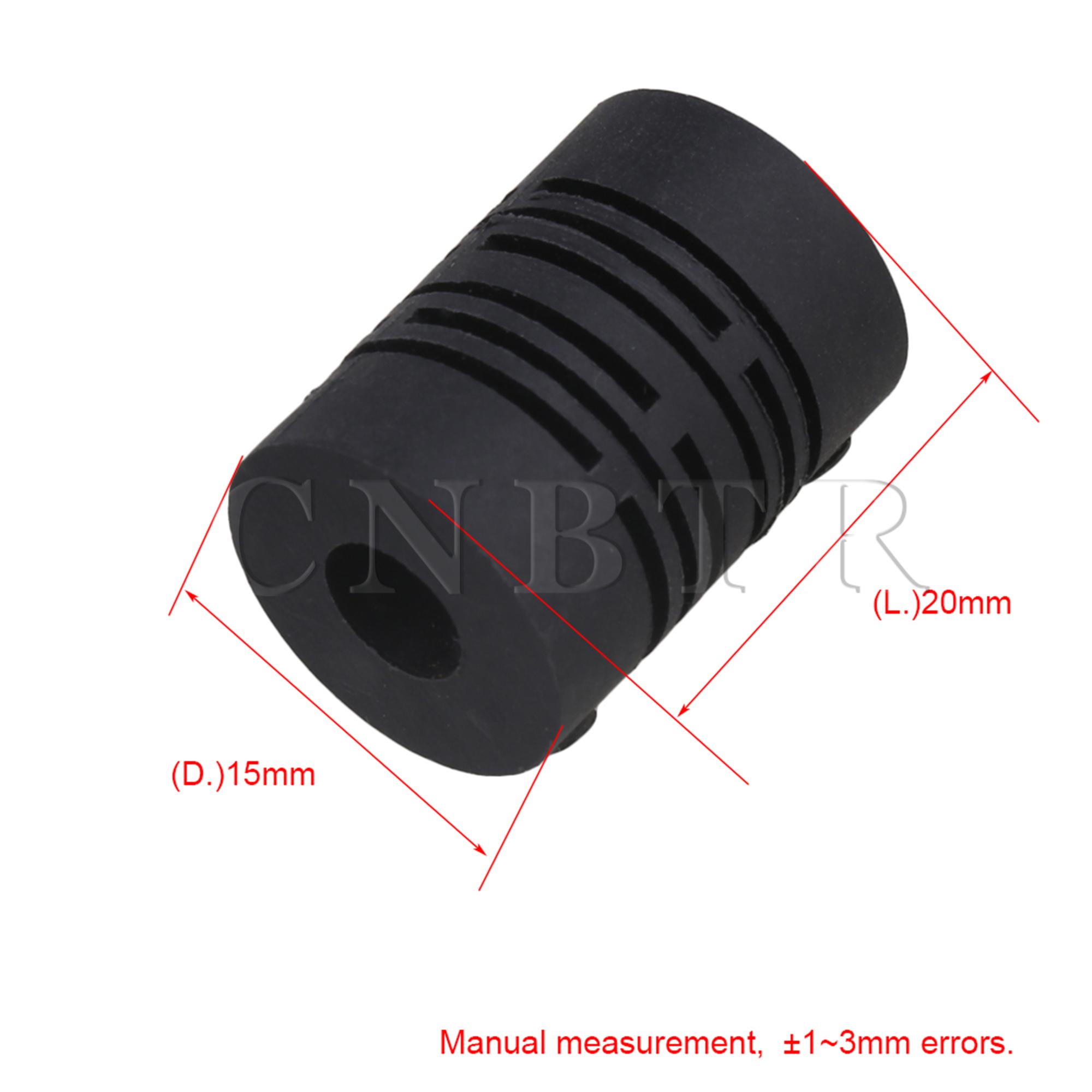 CNBTR 5 Pieces D15L21 6x6mm Plastic Elastic Coupling Motor Coupler for Industrial