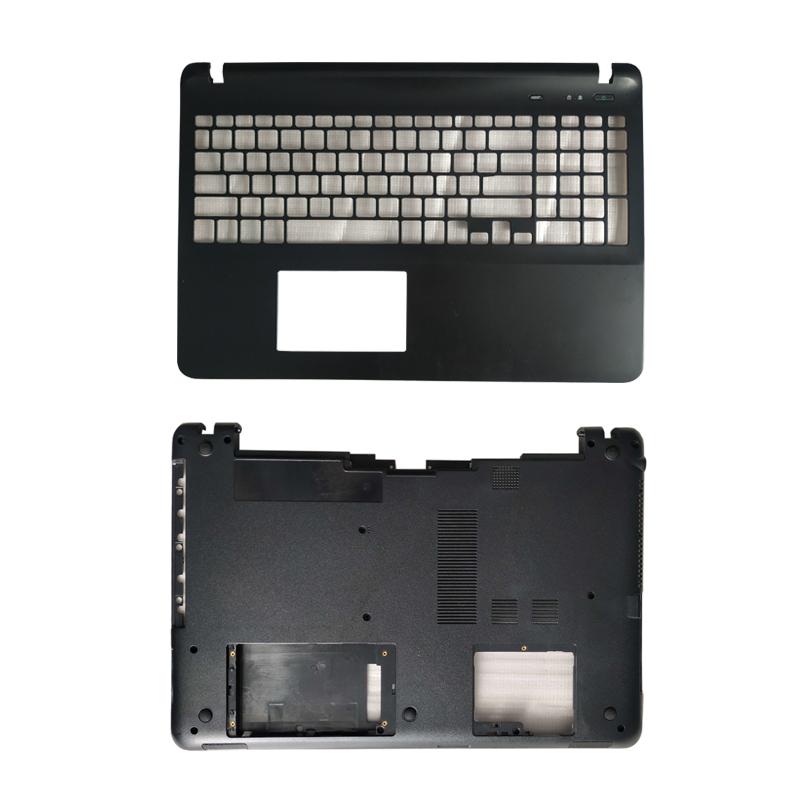 Laptop Shell For Sony Vaio SVF15 SVF152 SVF151 FIT15 SVF153 SVF1541 SVF152A29V Palmrest Upper Cover/Bottom Base Case Cover: Black small return D