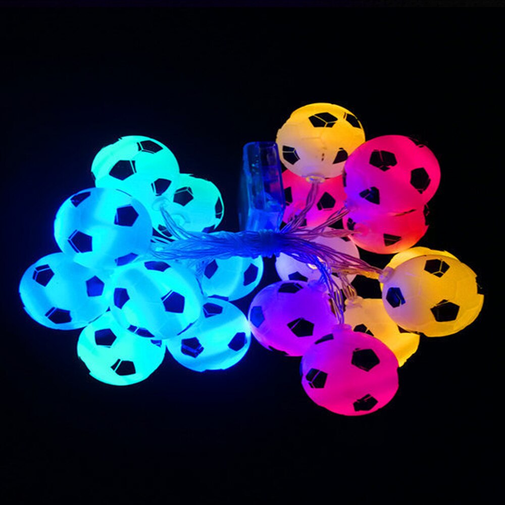 10LEDs FußBall Schnur Lichter DIY FußBall zubehör Atmosphäbetreffend für Bar Verein Festival Partei Terrasse Garten Zimmer Dekoration