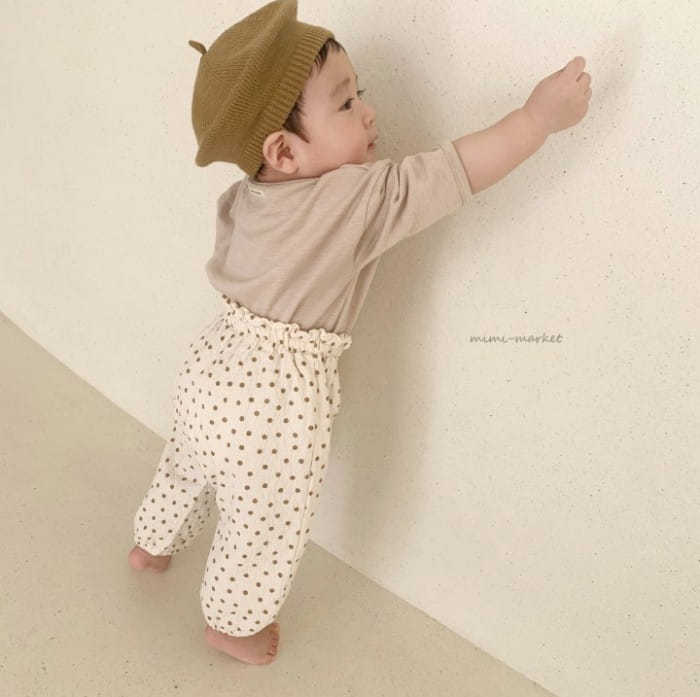 2022 frühjahr Neue Baby Punkt Hosen verlieren Jungen lässig Hosen Kleines Mädchen Hosen Kleinkind Harem Hosen freundlicher Baby Kleidung: khaki / 12M  80cm