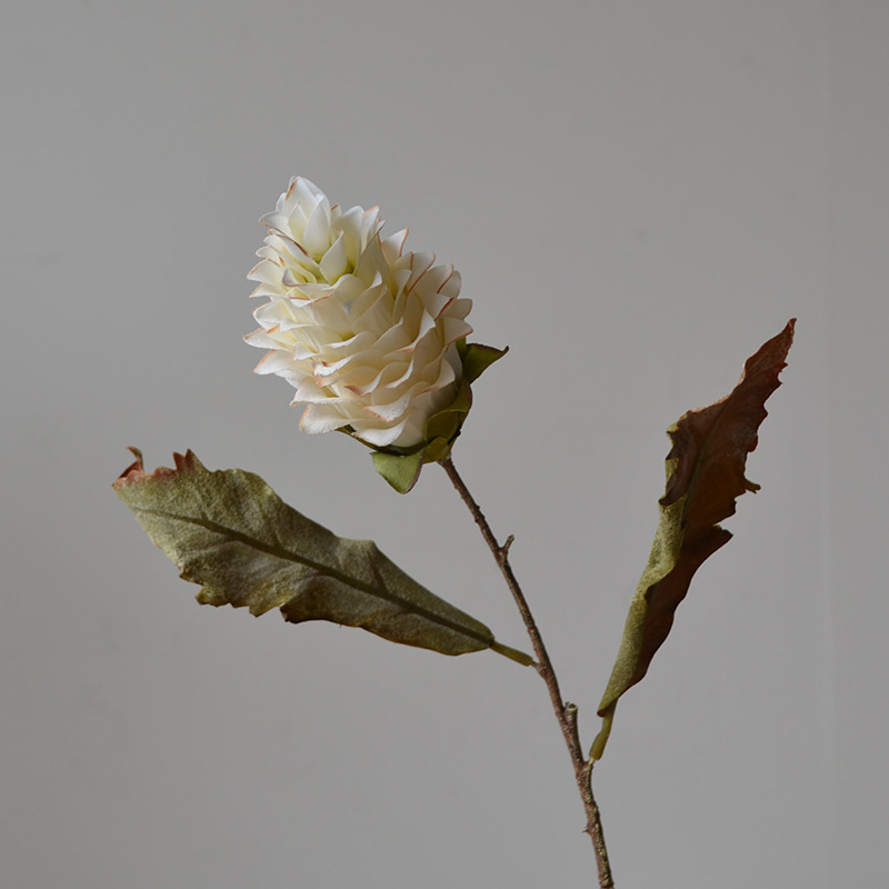 2pcs- Artificial Ginger Flower Bouquet Plastic Realistic Floral Arrangement Wedding Christmas And Halloween Artificial Plants: MULTI