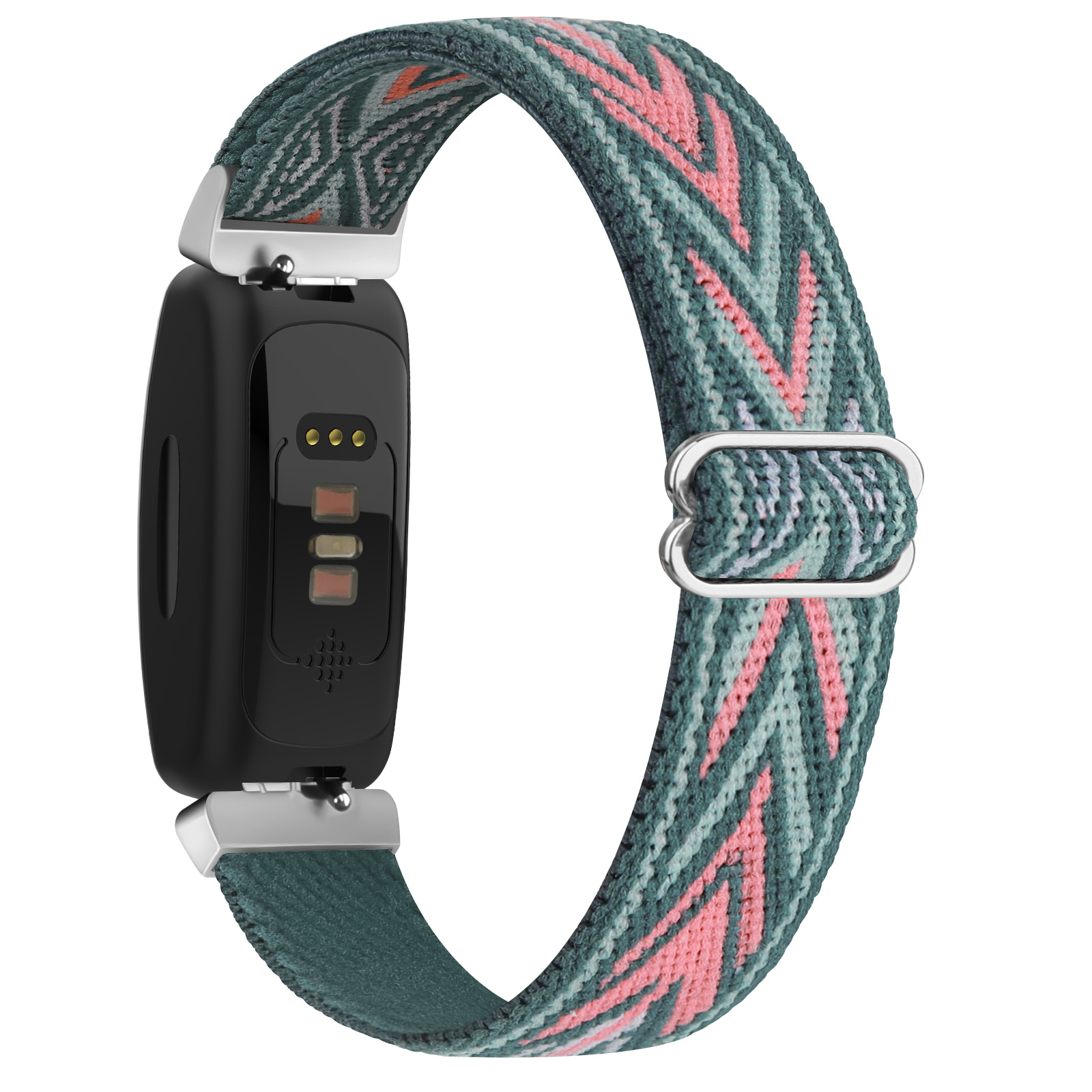 Correa de reloj elástica para Fitbit Inspire 2 ACE 3, pulsera para niños, pulsera para Fitbit Inspire HR ACE 2: Negro carbón / 12 mm
