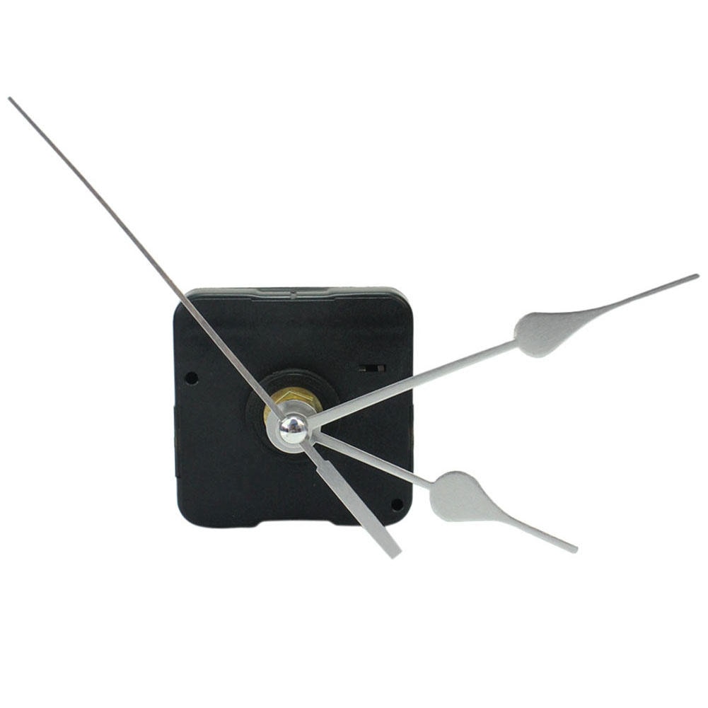 Home Simple DIY Quartz Wall Clock Movement Mechanism Replace Parts Repairing Tool Kit with Silver Arrow Hands Silence