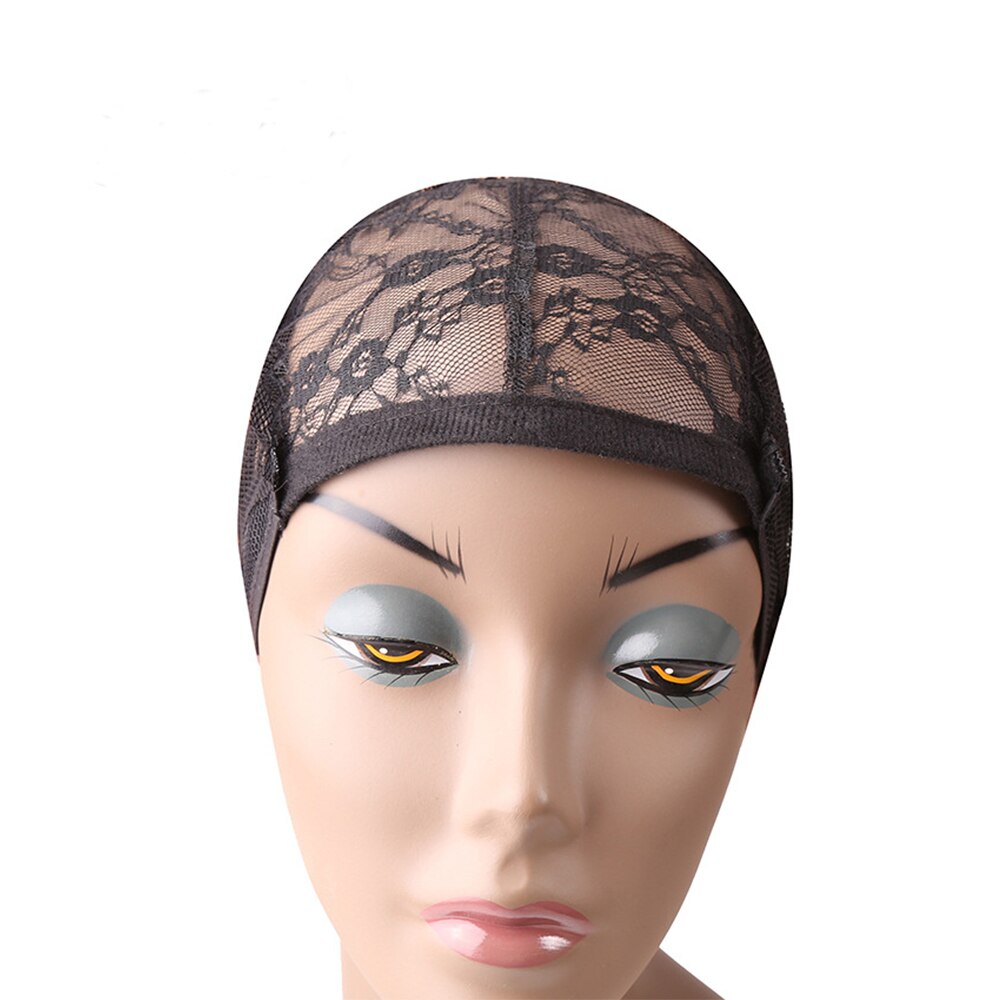 10pcs Wig Caps For Making Wigs And Hair Weaving Stretch Adjustable Wig Cap Black Dome Cap For Wig Hairnets