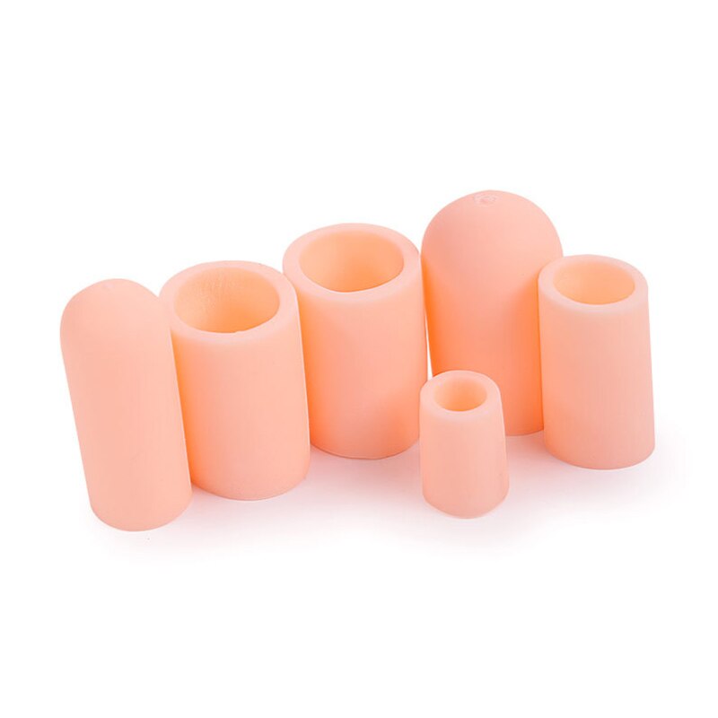 2pcs Pedicure Finger Toe Protector Silicone Gel Cover Cap Pain Relief Preventing Blisters Corns Nail Tools Toe Separators