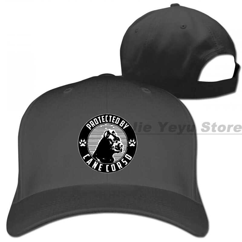 Protected by cane corso Baseball cap men women Trucker Hats adjustable cap