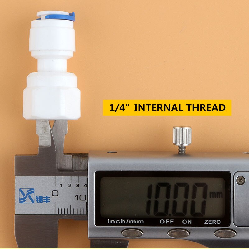 Interne gewinde 10MM bis 1/4 "Rohr direkten verbindung schwanenhals wasserhahn Adapter gerade schnell anschließen RO Wasser Rohr passend zu