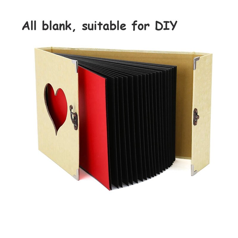 BMBY-Herz DIY Sammelalbum Fotoalbum Hochzeit Jahrestag Valentinstag Hochzeit Geburtstag Familie Album Speicher Bücher