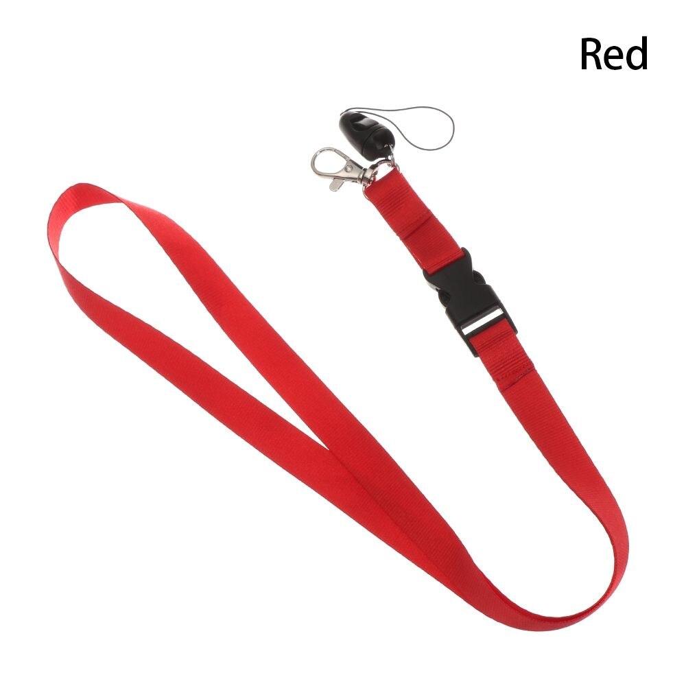 Smycz na telefon komórkowy osobowość smycz na szyje śliczne smycze na klucze ID Card Gym paski na telefon USB smycz na identyfikator liny kamery: Red-