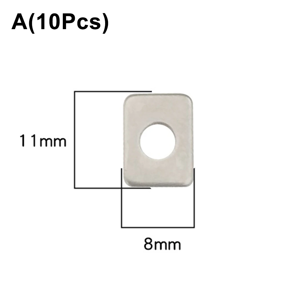 10 stks Luchtcompressor Klep Plaat Fitting Stille Olie Zuiger Compressor Pakking Zuiger Machine Onderdelen: Transparant