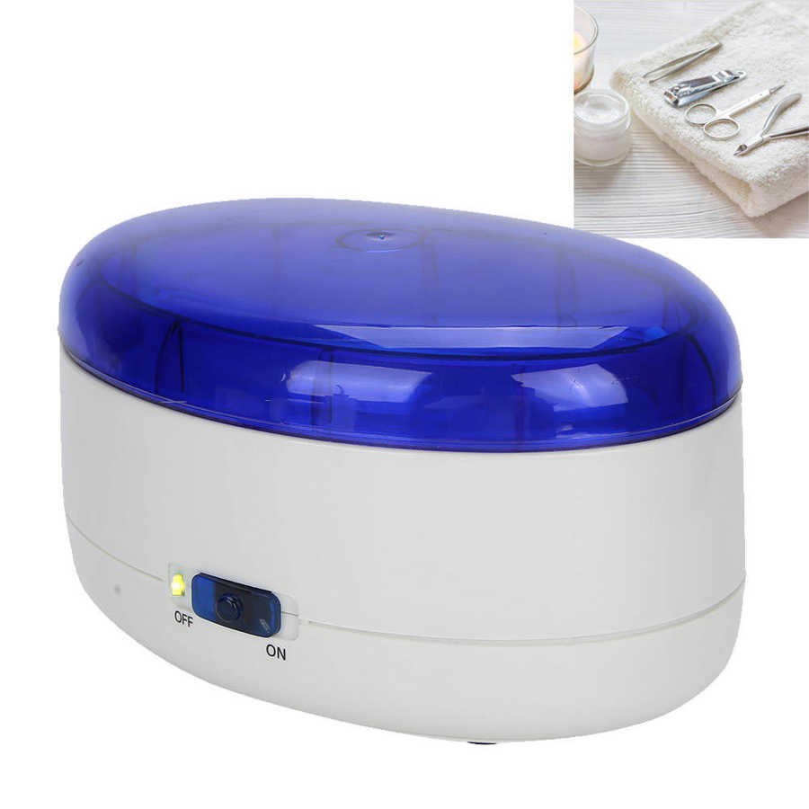 USB Ad Ultrasuoni manicure Macchina di Pulizia Portatile Unghie Artistiche Strumenti di Pulizia Scatola di