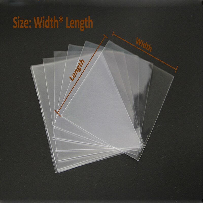clair Cellophane/bopp/poly sacs 8x20 cm Transparent Opp cosmétique en plastique emballage pour Biscuit bonbons outils poche plate