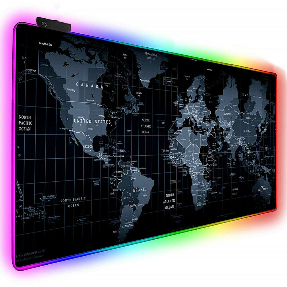 RGB Gaming Mouse Pad Large Gamer Computer Mousepad LED Keyboard Desk PC Mause Pad Laptop Desk Mat