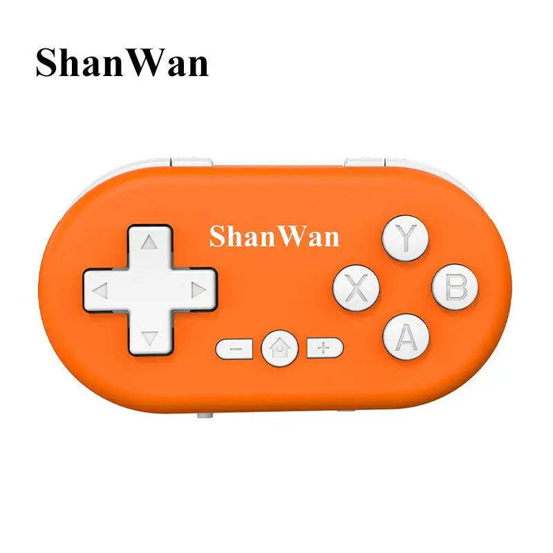 Shanwan – Mini contrôleur de jeu léger sans fil, Bluetooth, à collectionner, Portable, multi-plateforme, connectivité sans fil, nouveauté 2024: Argent