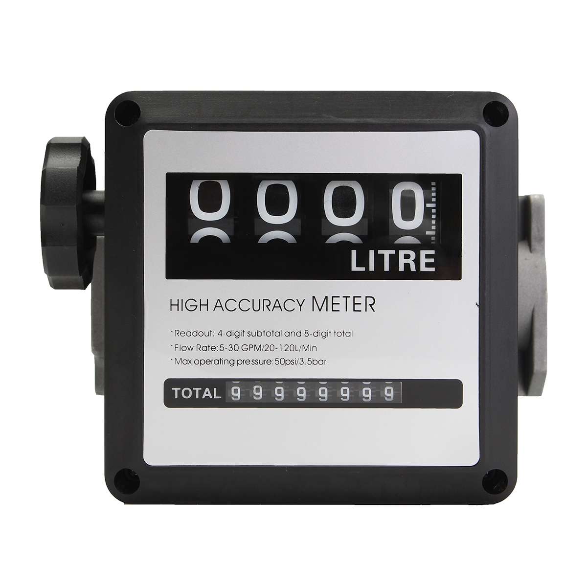 4 Digital Diesel-Gas Fuel Oil Flow Meter Dispenser Counter Gauge High Accuracy With Flexible Horizontal 5-30 GMP/20-120L/Min