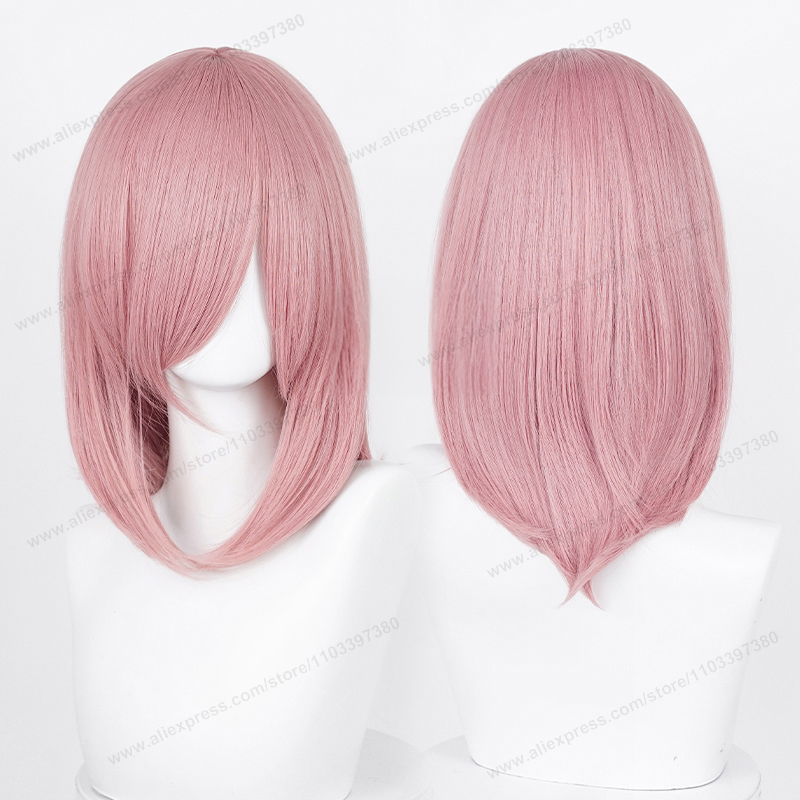 Anime 40 cm Mittel Basic Synthetische Knall blond Cosplay Perücke Schwarz Weiß verrotten Rosa Grün Braun Gold Blau Frauen Hitzebeständige haar: Gelb