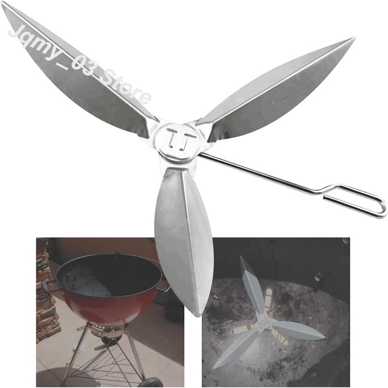 For Weber Kettle Grills Silver 22-1/2-Inch One-Touch Cleaning System Kit for Grill Bottom for 7444 Weber Grill Replacement Parts