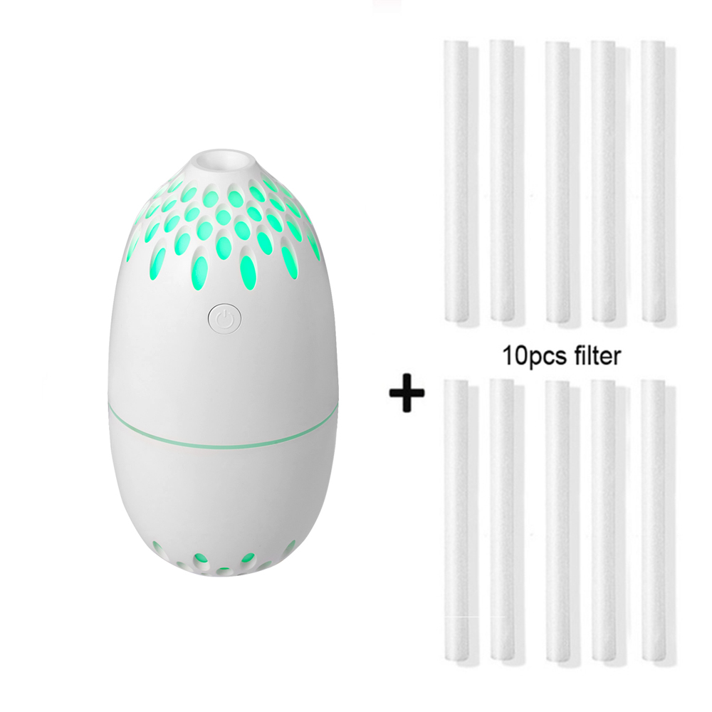 250ML USB Air Humidifier Home Aroma Oil Diffuser Mini Mist Maker With Night Light Mute Portable Essential Oil Diffuser: BB