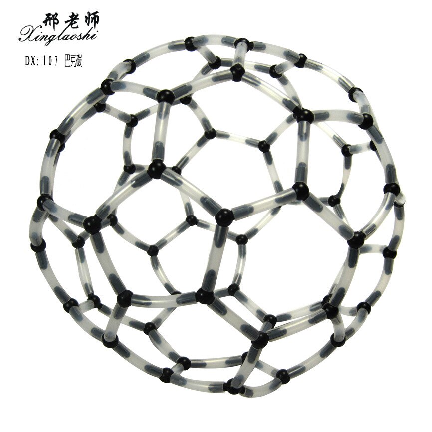 Teaching chemistry models C60 molecular structure of the crystal ball tubular carbon Soccer dilute Buck carbon structure model
