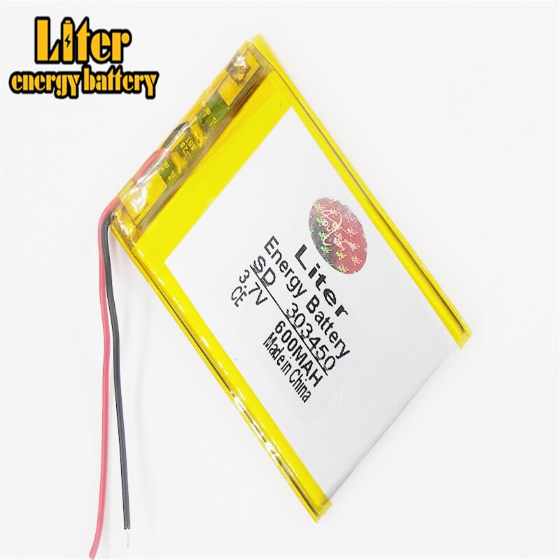 303450 3,7 V 600mAH Polymer Lithium-Ion/Li-Ion batterie für dvr,GPS,mp3,mp4, praktisch, lautsprecher