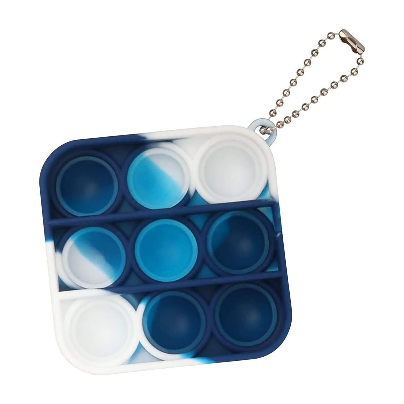 Erwachsene freundlicher Mini Sensorischen Spielzeug drücken blasiert Zappeln Spielzeug binden Farbstoff Keychain Ring Autismus Bedürfnisse Squishy Stressabbau Spielzeug Silikon