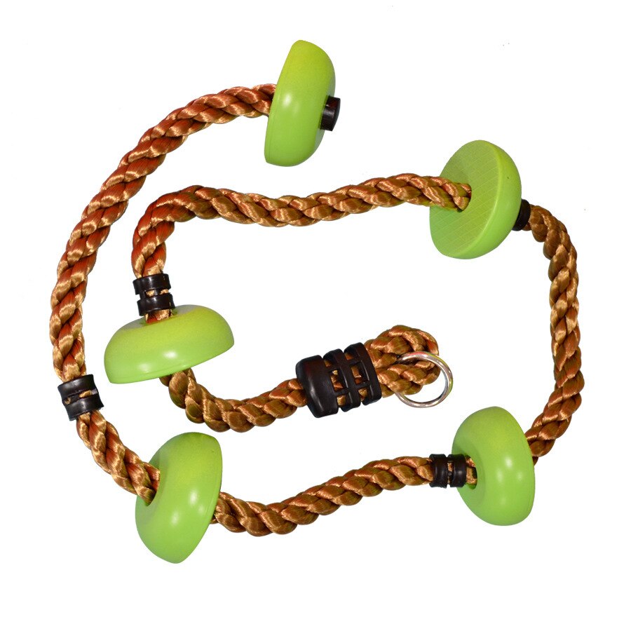 200cm Kids Climbing Rope Tree Swing Preshool Sensory Toys Kid Outdoor Toy Swings Set Home Climbing Equipment Load Bearing 150kg: green