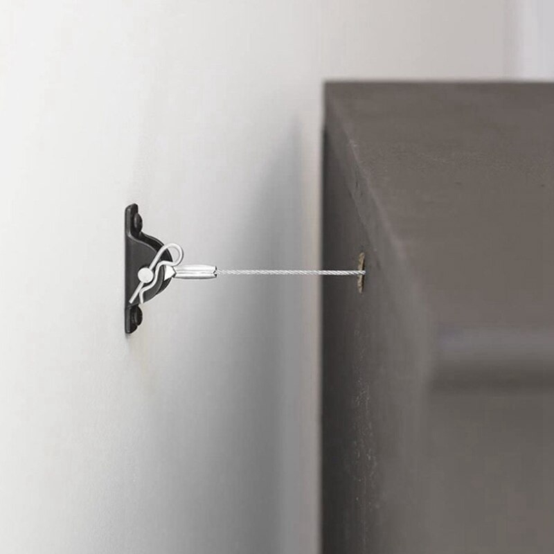 Meuble Anti-chute dispositif armoire livre étagère Anti-chute ceinture armoire Anti-chute fixation boucle, 4 ensemble