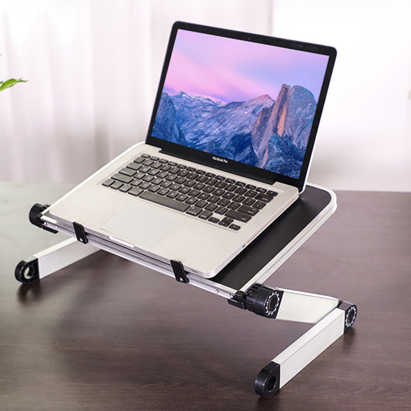 Mesa plegable y portátil de aleación de aluminio, ajustable, plegable, para ordenador portátil, mesa de ordenador portátil, mesa de escritorio plegable