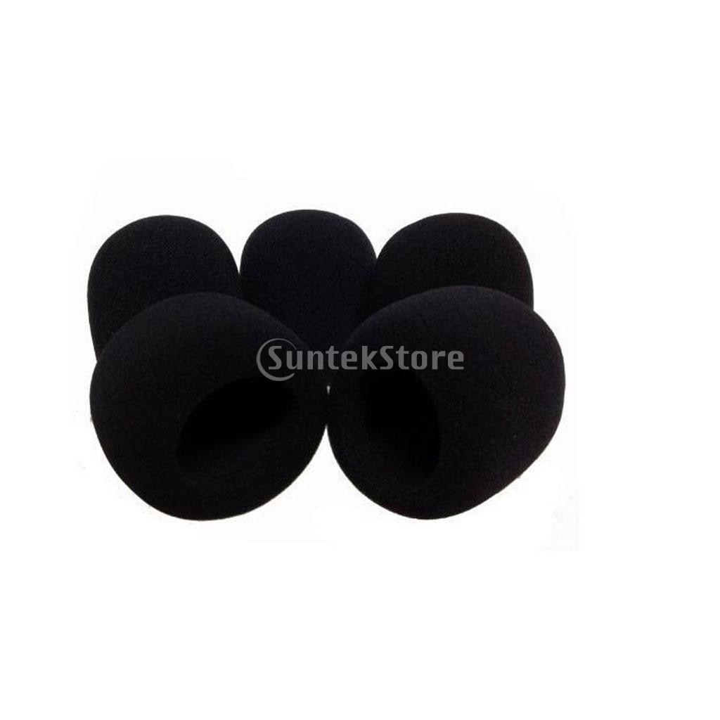 5Pcs Wireless Microphone Windscreen Soft Windshield Foam Sponge Mic Cover
