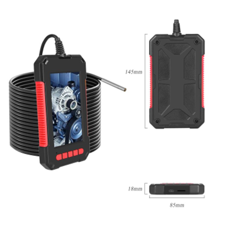 P40 industriële inspectie-endoscoop 4.3 inch ips 3.9mm colour sn  hd 1080p 8  ip67 waterdichte endoscoopcamera