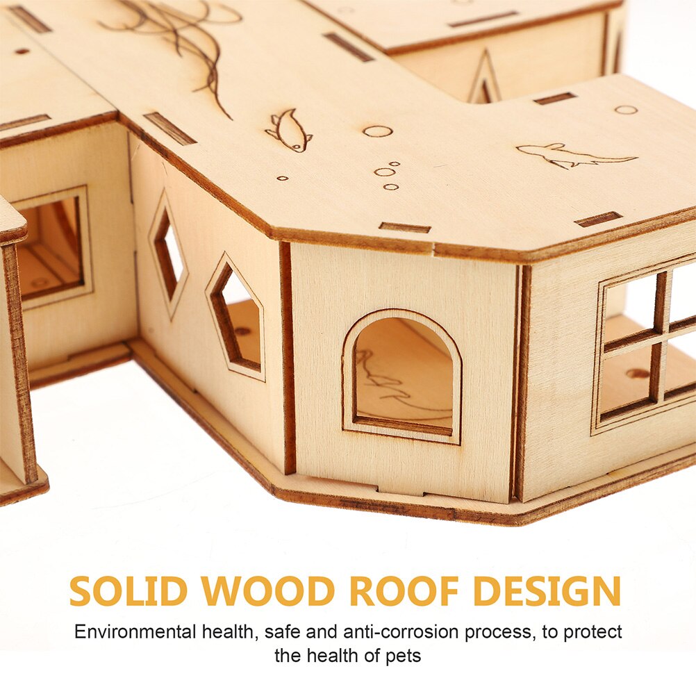 2pcs Toys Hamster Tunnel Maze Hamster Exercising Pet Habitat House Natural Hamster for Home Pet Shop Hamster