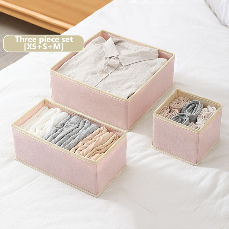 Home Foldable Closet Organizer For Underwear Strong Underwear Storage Box Socks Bra And Panties Drawer Organizer Drawers Bin