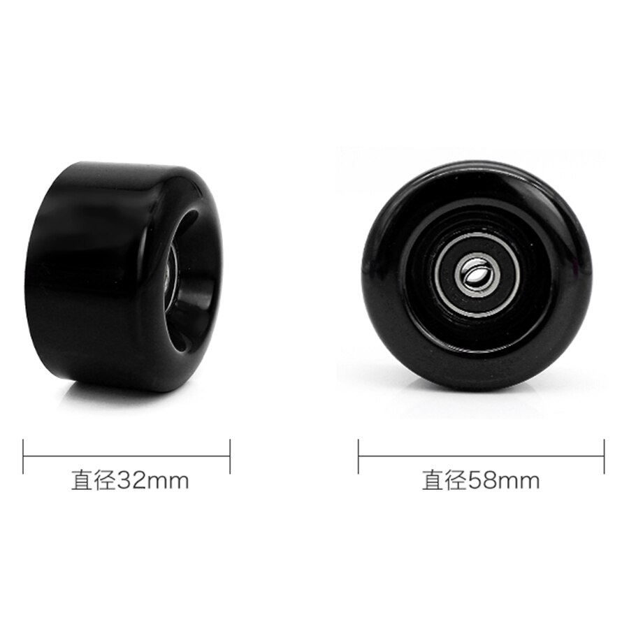 80%  highresponse rulleskøjter hjul med 608 lejer 58mm quad skating dæk 82a til indendørs udendørs dobbelt linje patines