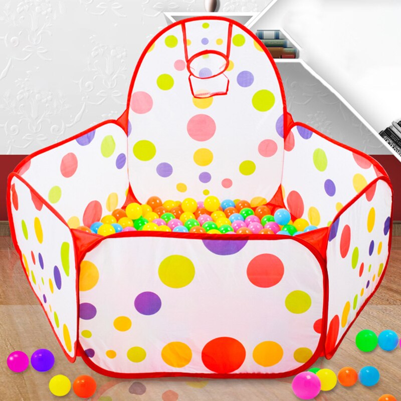 IKAUOIE Ball Pool con cestino giocattolo per bambini Ocean Ball Pit Baby box tenda giocattoli da esterno per bambini Ballenbak