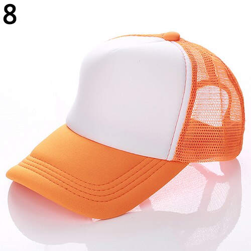 Unisex Attractive Baseball Cap Trucker Mesh Blank Visor Adjustable Sun Hat: 8