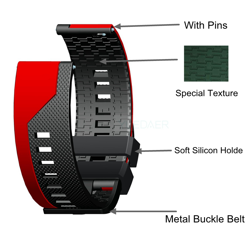 YUEDAER Per Amazfit GTR 47 MILLIMETRI Cinghia Per Huami Amazfit Bip Lite/Stratos 3 2/Pace/GTS watch Band Per Huawei GT 2 Cinturino Della Banda