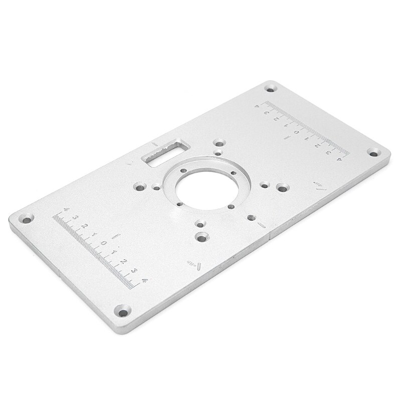 700C Aluminum Router Table Insert Plate For Woodworking Benches with 4pcs Insert Rings Engrving Machine