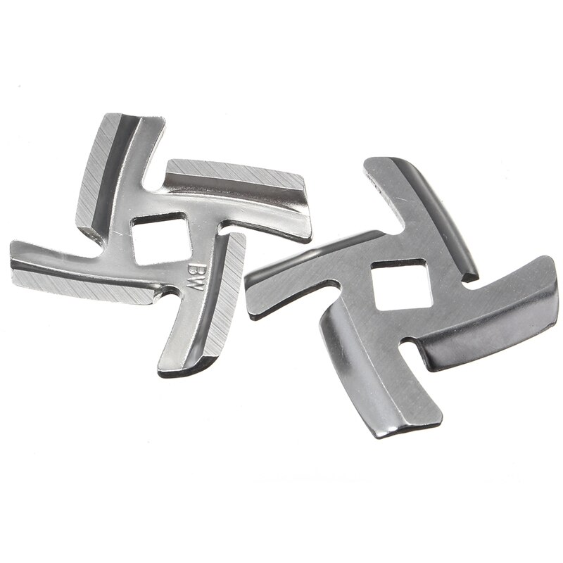 Household Stainless Steel Meat Grinder Blade Spare Part 2 Pcs Meat Chopper + 2 Pcs Cutter Blade For MG30/60 Kitchen