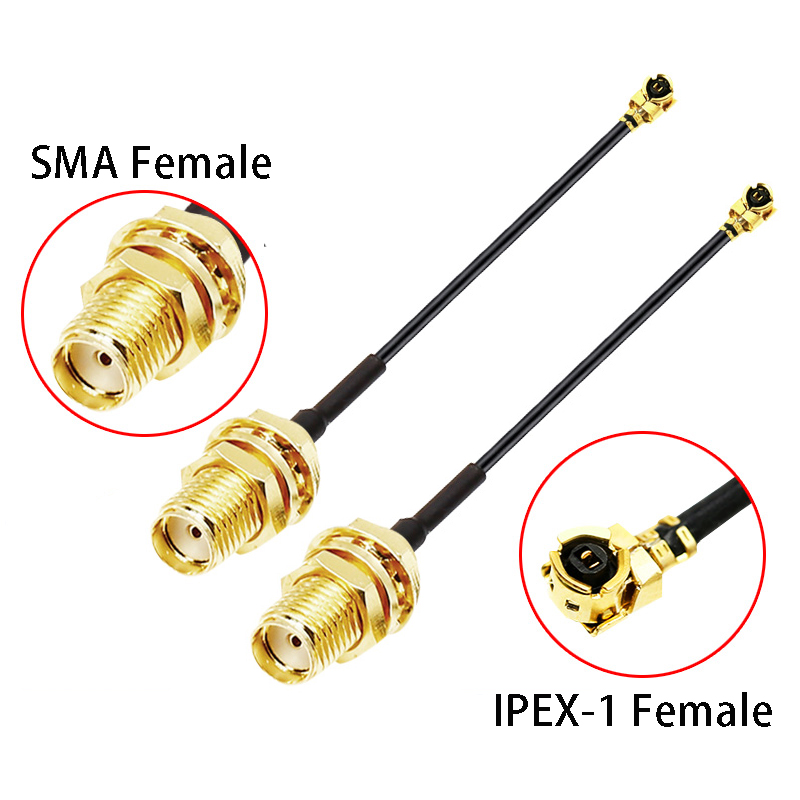 RF1.13 SMA Female to ufl U.FL IPX IPEX1 Extension cable RF Coax Adapter Assembly Pigtail Cable for 3G 4G WIFI mini pcie module