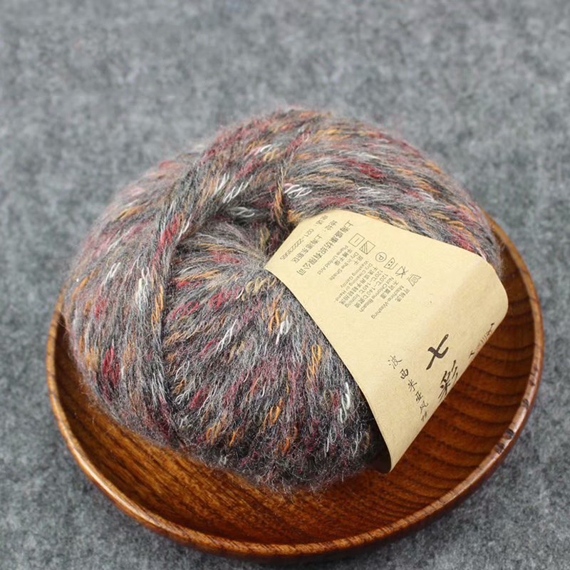 Kleurrijke Wollen Garen Zoete Katoenen Baby Breiwol Garen Dik Garen Fiber Fluwelen Garen Hand Breien Trui Wol Haak Garen: Donkergrijs