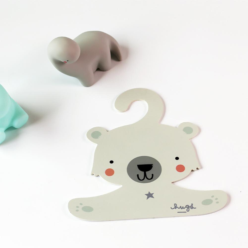 GloryStar Cute Cartoon Wooden Hanger Hanging Rack for Kids Clothes Child Room Decoration