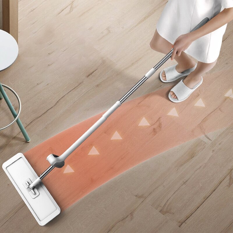 ic Squeeze Flat Cutting Mop Hands Free Wash,for Home Kitchen Floors Cleaning,with 3 Micro-fiber Replacement Mop Head