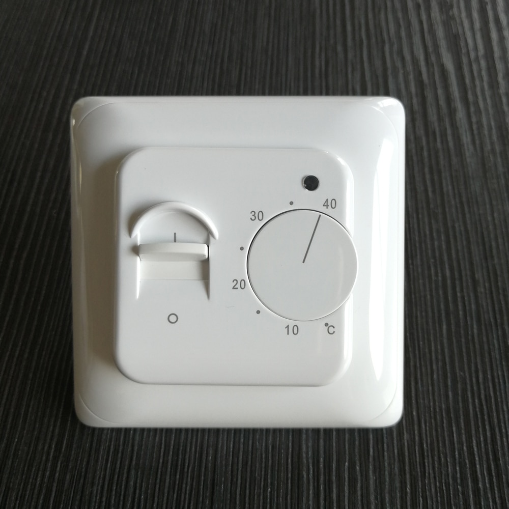 Mechanical Room Thermostat Electric Floor Heating Thermostat Infrared Heater with External NTC Sensor Probe 16A 220VAC