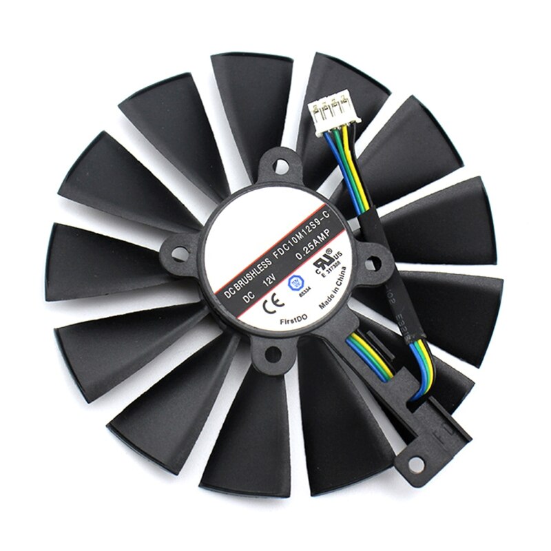 1 Paar Gpu Cooling Fans Videokaart Radiator 95Mm Forasus RX580/RX570/470/1070/1050ti/1050 Grafische Kaart Gpu Koeler Fans: single