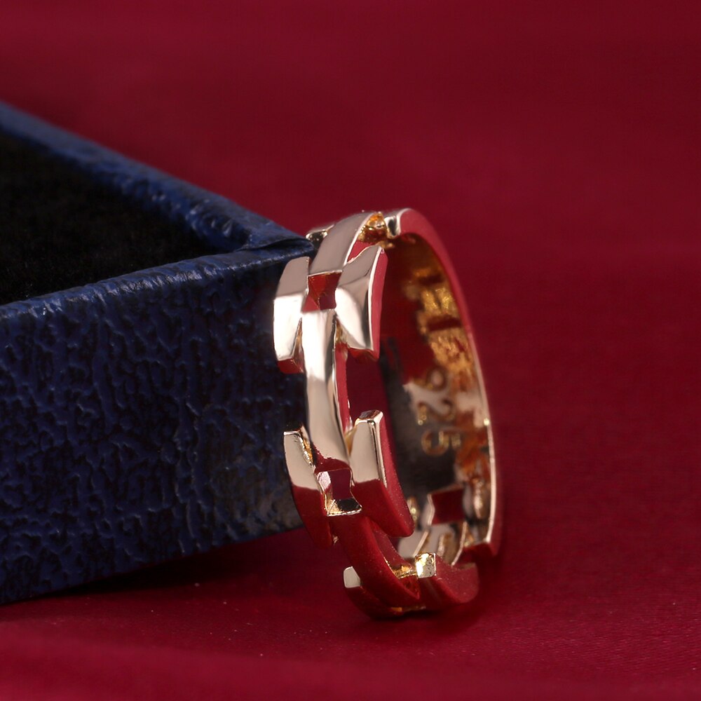 Bagues punk pour hommes huitan, style géométrique avec micro pavé et sans pavé, disponibles en version supérieure.: 7 / B2917