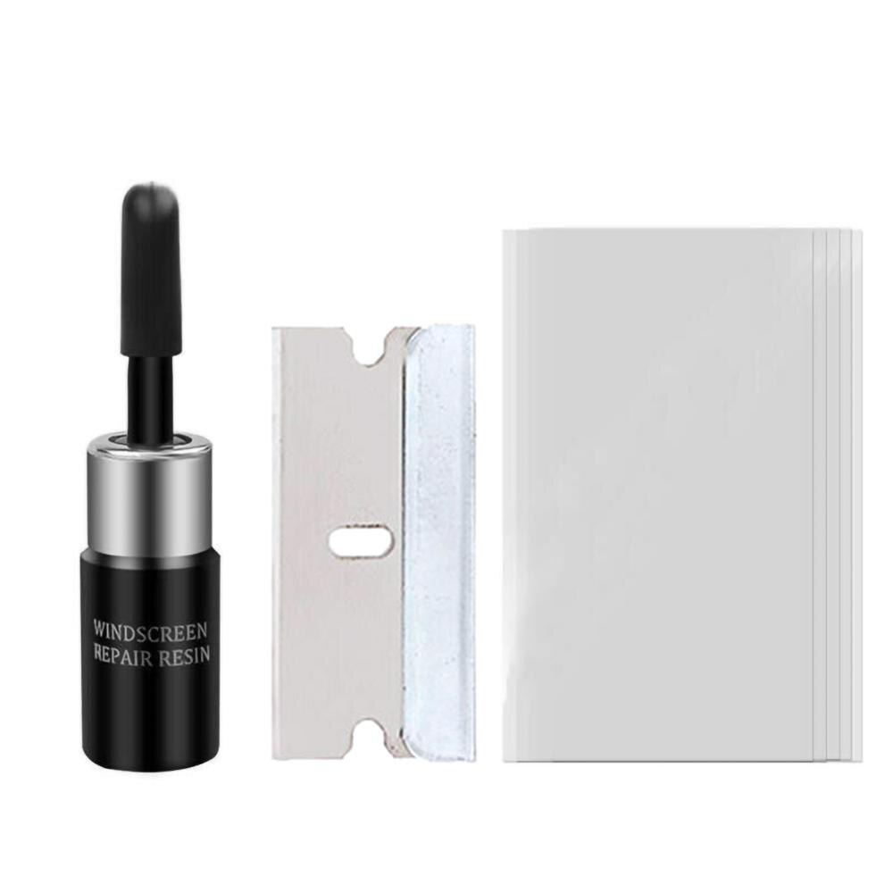 Hars Set Voorruit Diy Glas Kras Reparatie Vloeistof Auto Universele Fixing Tool Vensterglas Venster Crack Reparatie Onderhoud Gereedschap: Black