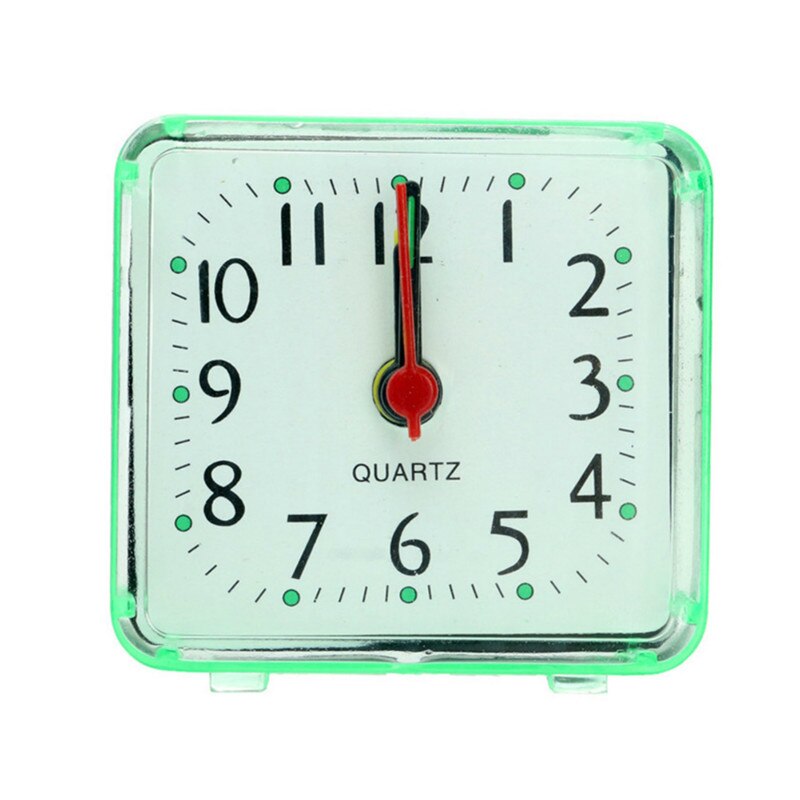 1 PC piazza Piccola telecamera Da Letto Sveglia Trasparente Astuccio compatto digitale allarme orologio mini Bambini alunno scrivania Orologio Da Tavolo