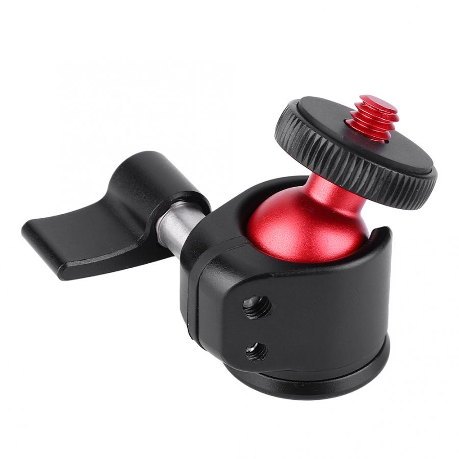 Metall 360 Grad Swivel Mini Ball Kopf 1/4 "Schraube Halterung für DSLR Kamera Füllen Licht Mini Ball Kopf