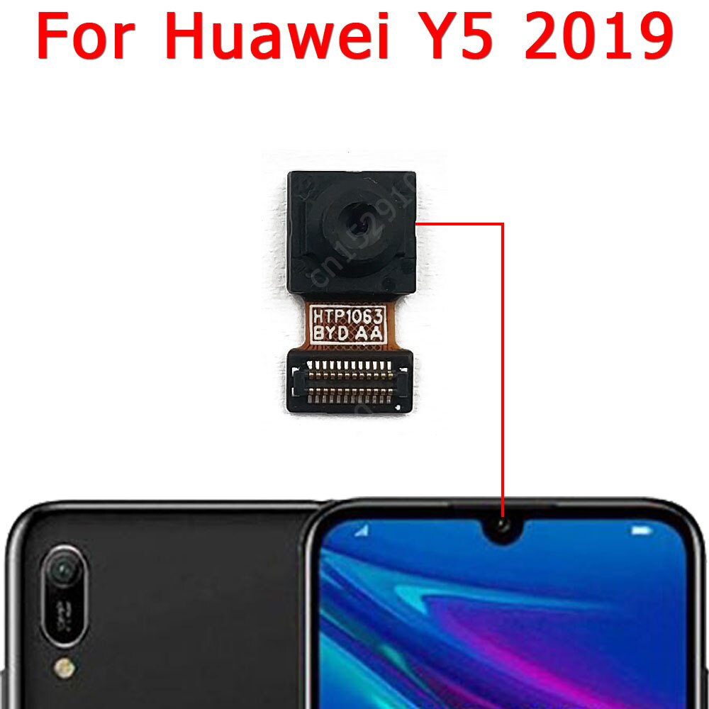 Caméra avant et arrière pour Huawei Y5 , Module de caméra face principale, câble flexible, pièces de rechange: Y5 2019 Front